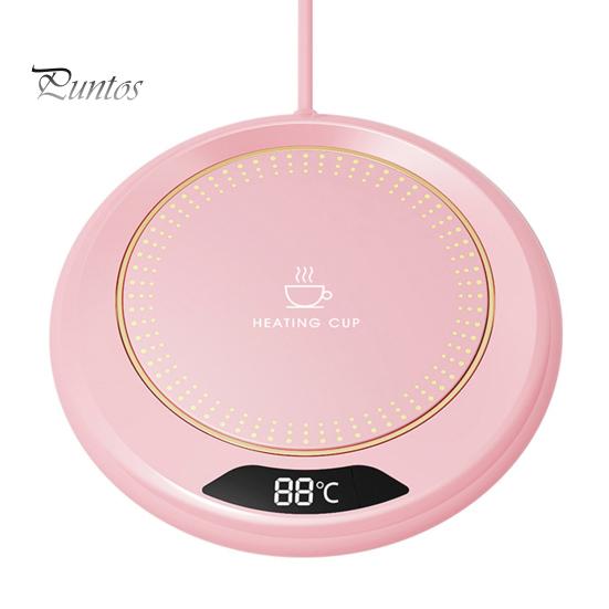 

Електричний підігрівач для кавових чашок з підігрівом для кавових чашок з 3-температурними налаштуваннями Водонепроникний USB Plug-Play Грілка для чашок з водою рожевий