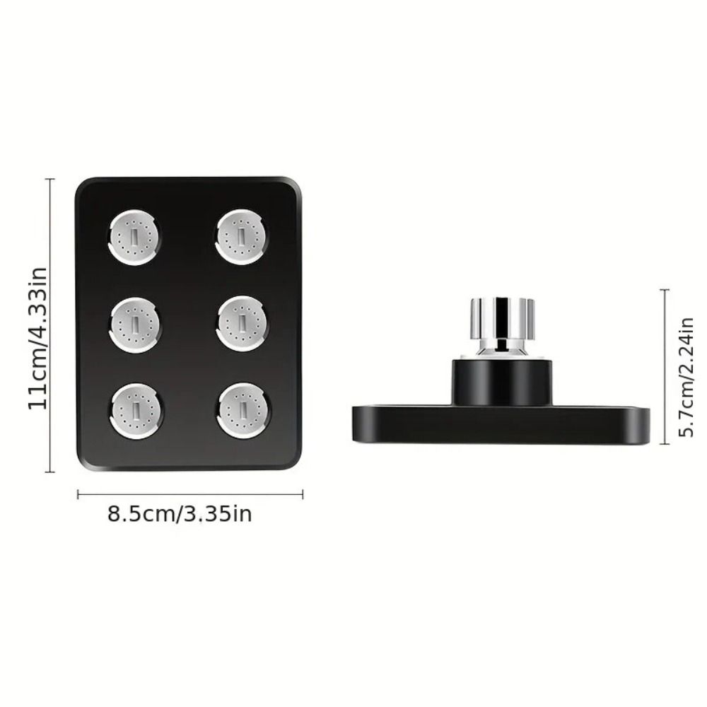 360° Rotating Top Spray Shower Head Wall-Mounted Shower Replacement Bath Shower Head  Home