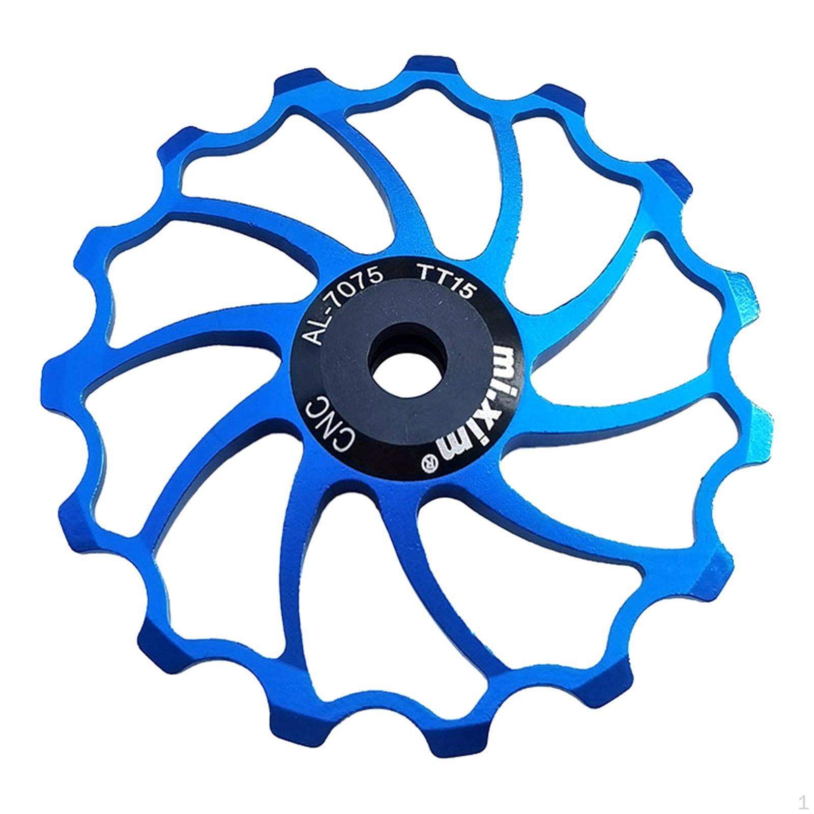 Велосипедный задний переключатель ролик 15T натяжной ролик ультралегкий велосипедный направляющий ролик для велоспорта Blue
