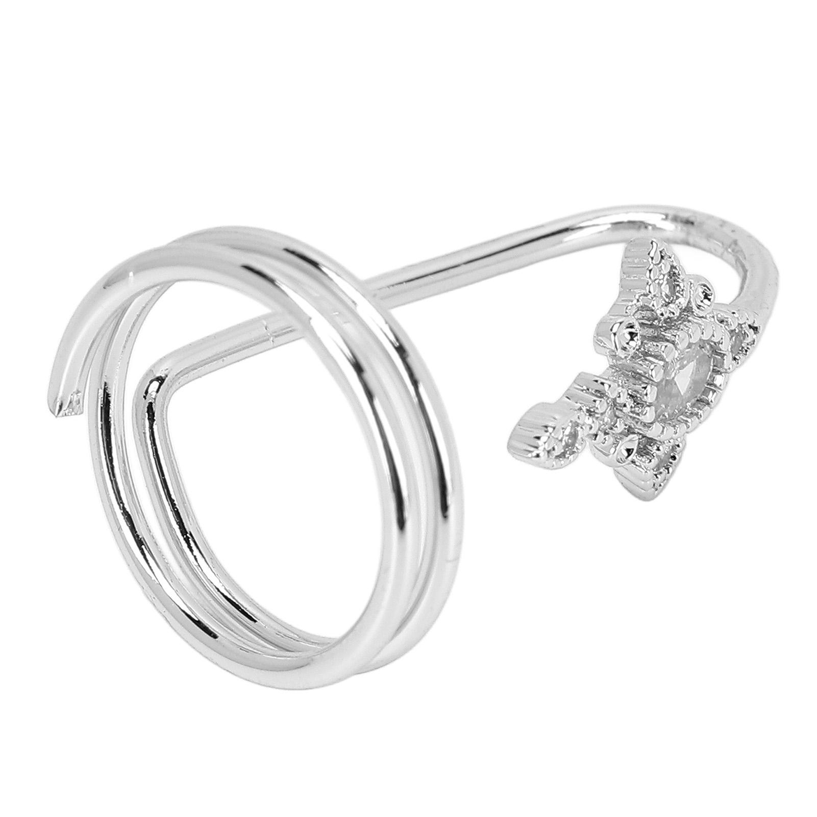 

Женское кольцо на палец, медь с гальваническим покрытием, модные кольца для ногтей, аксессуар для нейл-арта, белое