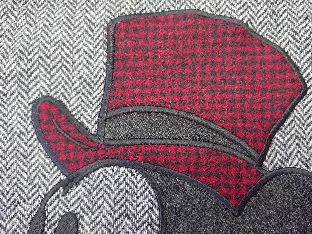 Marushin Disney Mickey Mouse Big Hat Tote Bag, H35 x W32 x D8cm, Made with Wool Fabric by MOON, UK, Product Number: 2335017900