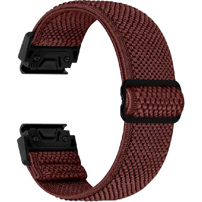 Tiptops Bands Compatible With Garmin Fenix 5/Fenix 6/Fenix 7/ Fenix 8-47mm Straps QuickFit 22mm Watch Band Elastic For Fenix 5 Plus/Fenix 6 Pro/Fenix
