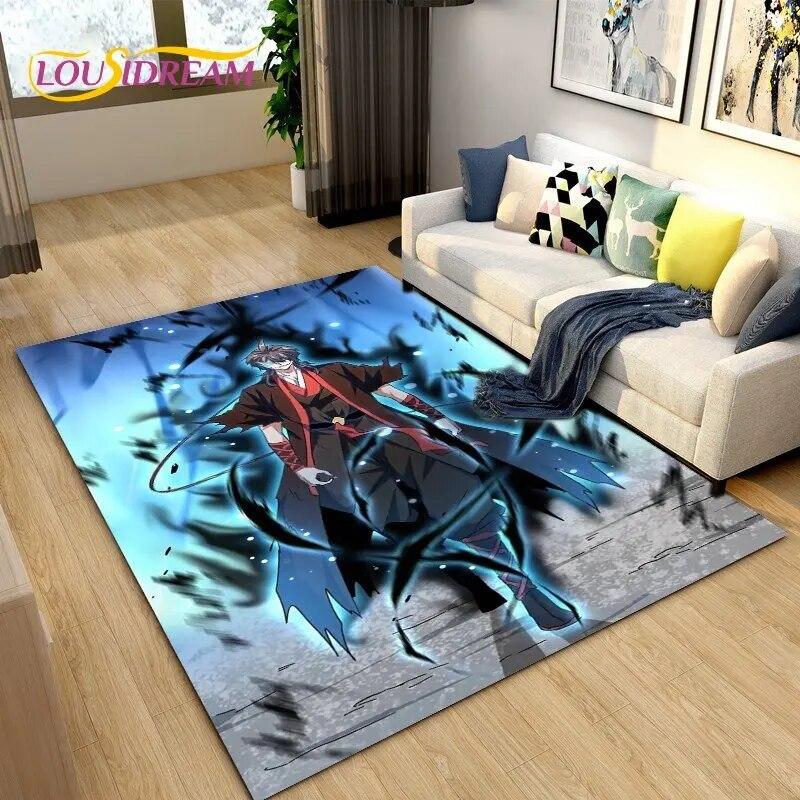 Record of Ragnarok, Cartoon Anime Area Rug,Carpet Rug for Living Room Bedroom Sofa Doormat Decoration,Kids Non-slip Floor Mat