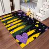 Colorful Heart Pattern Carpet with Yellow Stripes and Starry Accents Suitable for Use As an Anti-slip for Living Room Bedroom Sofas