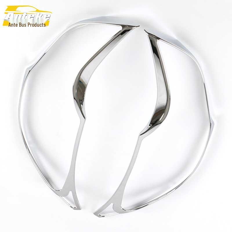 Yuan Scheinwerfer Zierrahmen Galvanisierte Abdeckung Aufkleber für Autoaußen