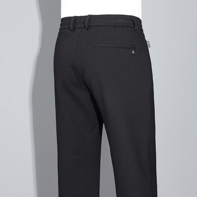 Men's Thickened Four-Way Stretch Straight Leg Casual Pants