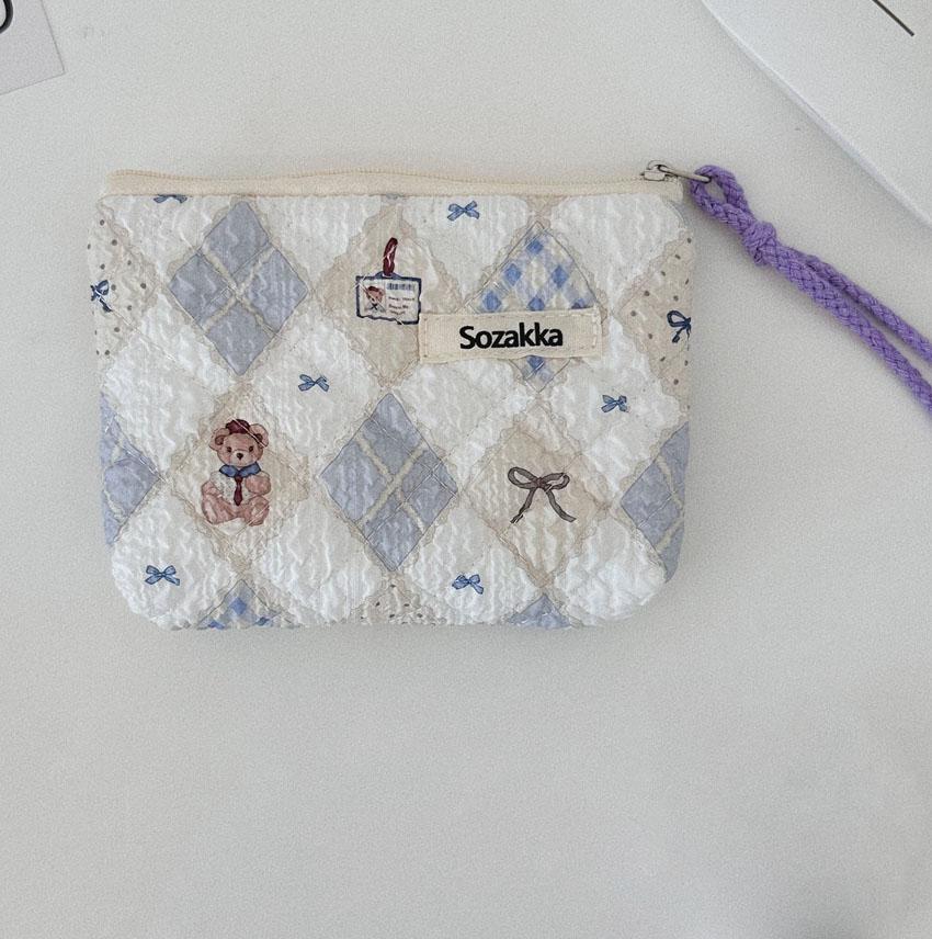 Fashion  Sanitary Napkin Storage Bags Small Cosmetic Bags Flower Pattern Zipper Coin Purses Lady Girls MakeUp Bag Key Money Bags
