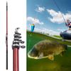 27088‑270 Portable Sea Rock Fishing Pole Carbon Rod Fishing Accessory 5Sections 2.7M