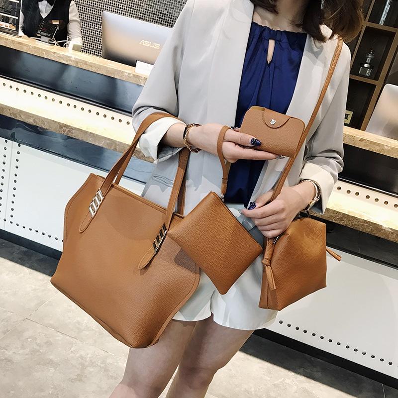 Stylish 4pcs Fashion Women Leather Shoulder Bags Messenger Satchel Tote Handbag Purse With Premium Quality Craftsmanship