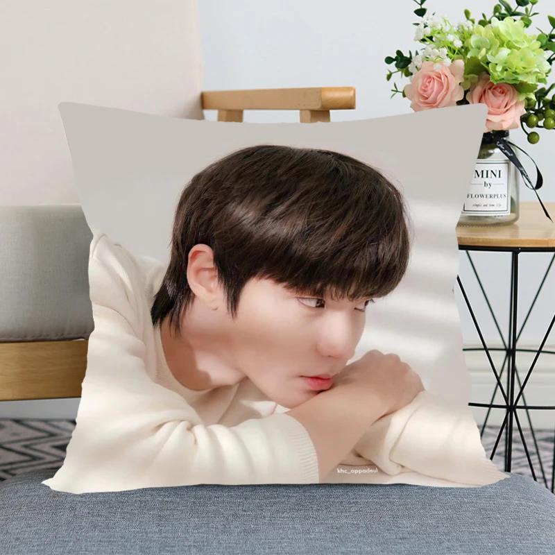 KPOP Hwang In Yeop Pillow Case True Beauty For Home Decorative Pillows Cover Invisible Zippered Throw PillowCases 45X45cm