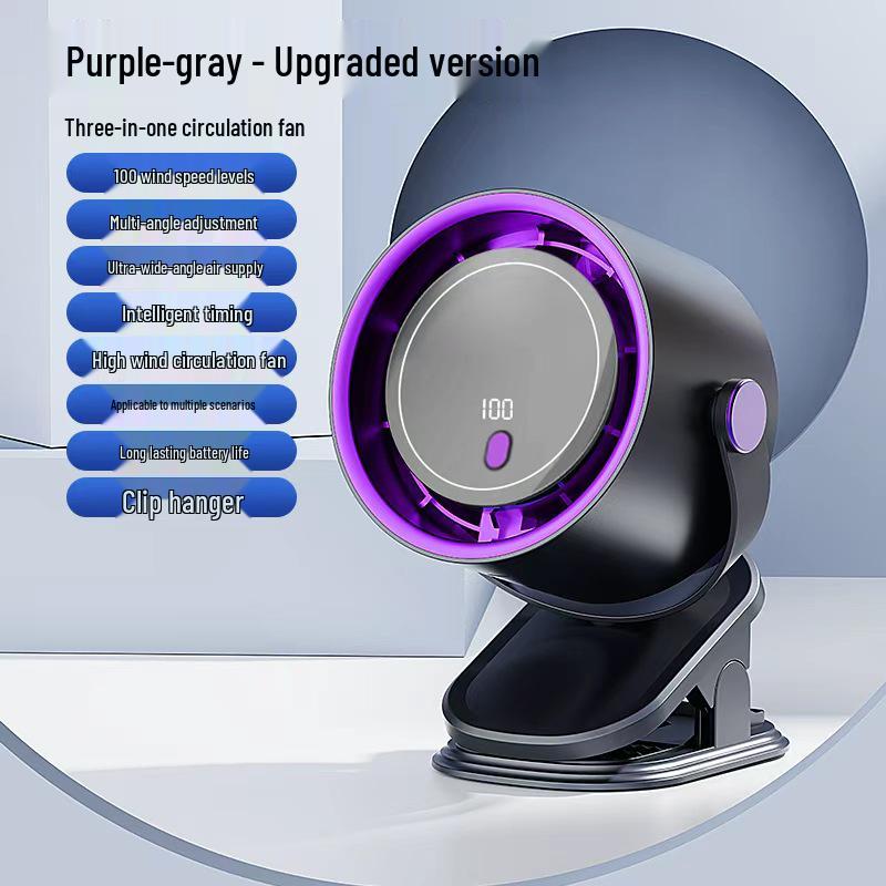 New Multi-Functional USB Rechargeable Air Circulation Desk Fan