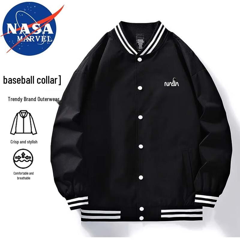 NASA MARVEL Men's Loose Fit Baseball Jacket