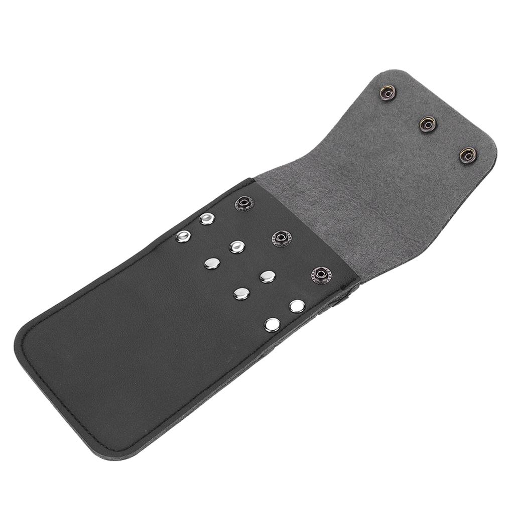 Portable Quiver PU Leather 6pcs Waist Holder Bag Bow Archery Equiptment(Black)