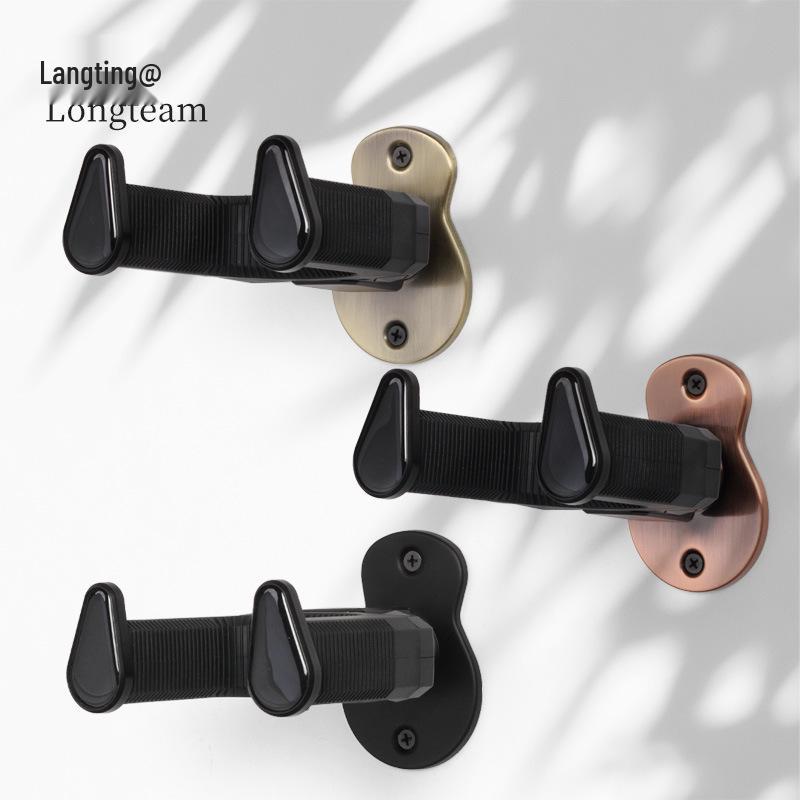 Gravity Lock Wall Mount Classical Guitar Hanger with Self-Locking Iron Base