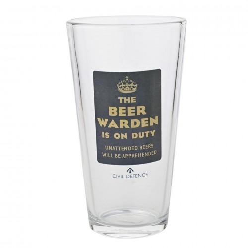 Harvey Makin Civil Defence Beer Warden Pint Glass
