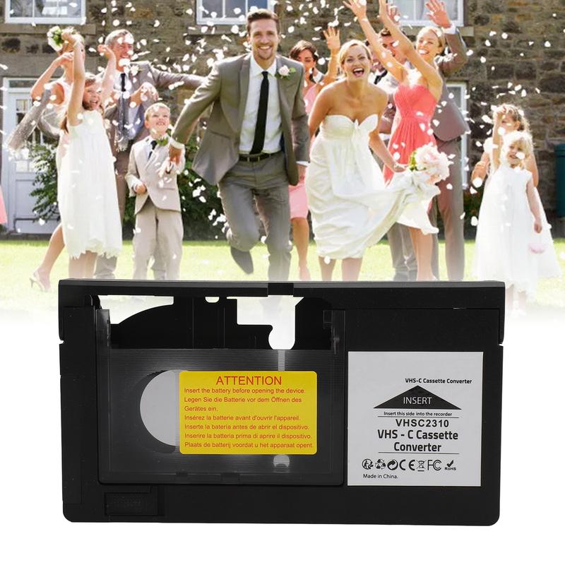Cassette Converter Video Cassette Adaptor One Key Control User Friendly Playback Recording Motorized for S‑VHS‑C S‑VHS