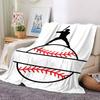 Baseball Theme Printed Blanket - Perfect for Couch, Bed, Travel & Outdoor Use | Machine Washable, Cozy & Durable.