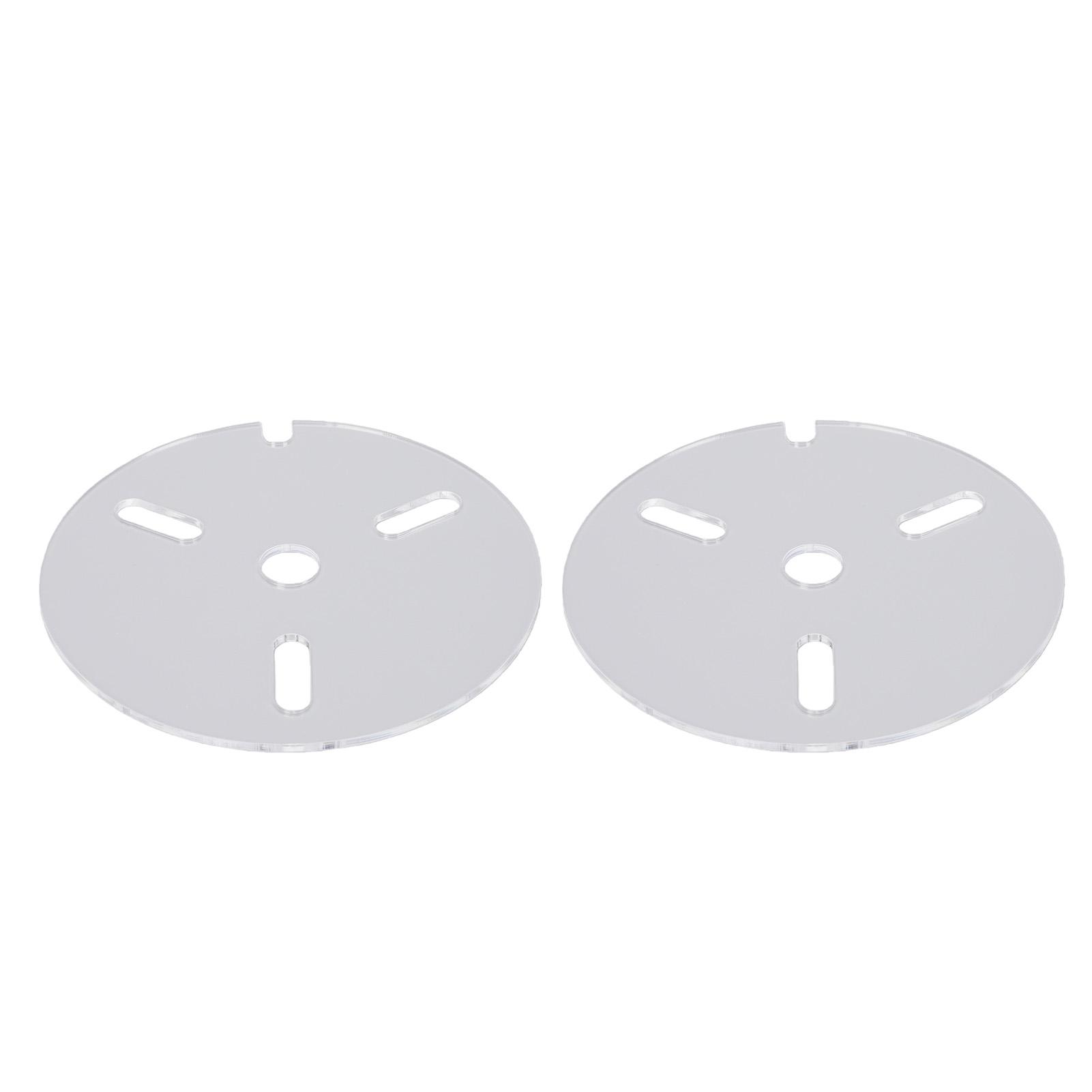 Lot de 2 Couvercles d'Aquarium Ronds en Acrylique, Couvercle d'Aquarium Transparent Épais de 3 mm avec Trous d'Aération, Accessoires d'Aquarium Lumineux pour l'Élevage de Poissons Tropicaux