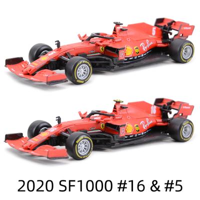 Bburago 1:43 Ferrari 2020 SF1000 #16 #5 F1 Závodní Formule Statická Simulace Kovový Modelový Vůz Diecast