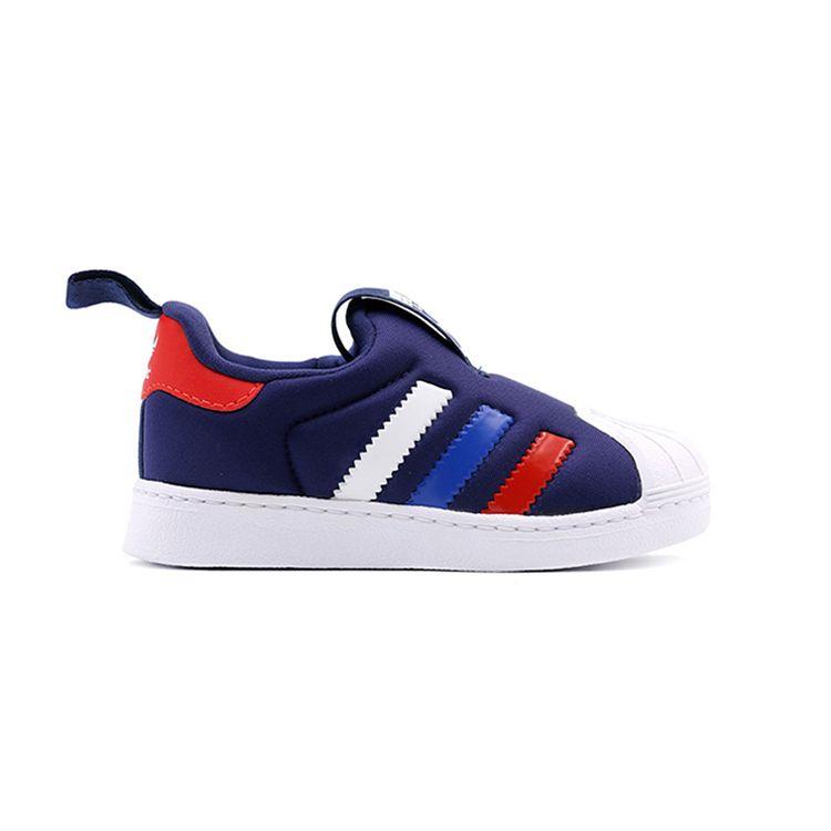 Adidas Originals Durable Low-Top Skate Shoes Baby Sneakers Blue BA8043