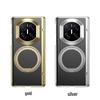Stylish Transparent Electroplated 360° Rotating Stand Drop-Proof Hard PC Case for Huawei Mate X7 Foldable Screen.