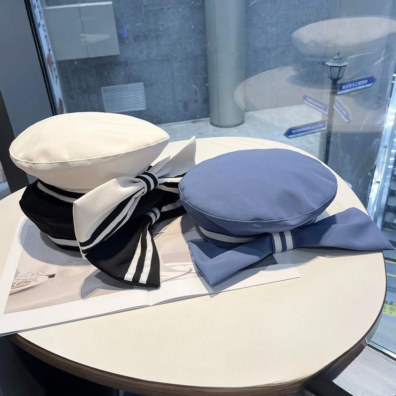 Cute Butterfly Bow Beret Hat For Women Spring Summer Fashion Accessory