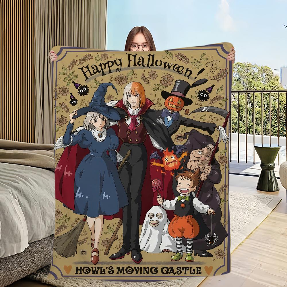 Flannel warm comfort style  romance soft plush blanket retro for sofa Japanese living room Classic office bedroom travel gift