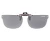 [cliponkeeper] Made in Japan Polarized Clip-on Sunglasses, Wearable Over Glasses, UV Protection, Ultra-lightweight, Flip-up Style, Unisex, Retro