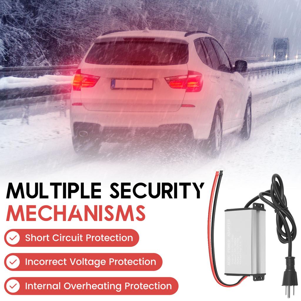 Power Converter 230V to 12V Adapter for Diesel Air Heater For 5KW 8KW Suitable for RV Garage Household Electrical Outlets