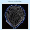 Portable Fishing Nets Ultralight Aluminum Alloy Silicone Wear Resistance Mesh Hand Dip Casting Landing Net For Fly Fishing