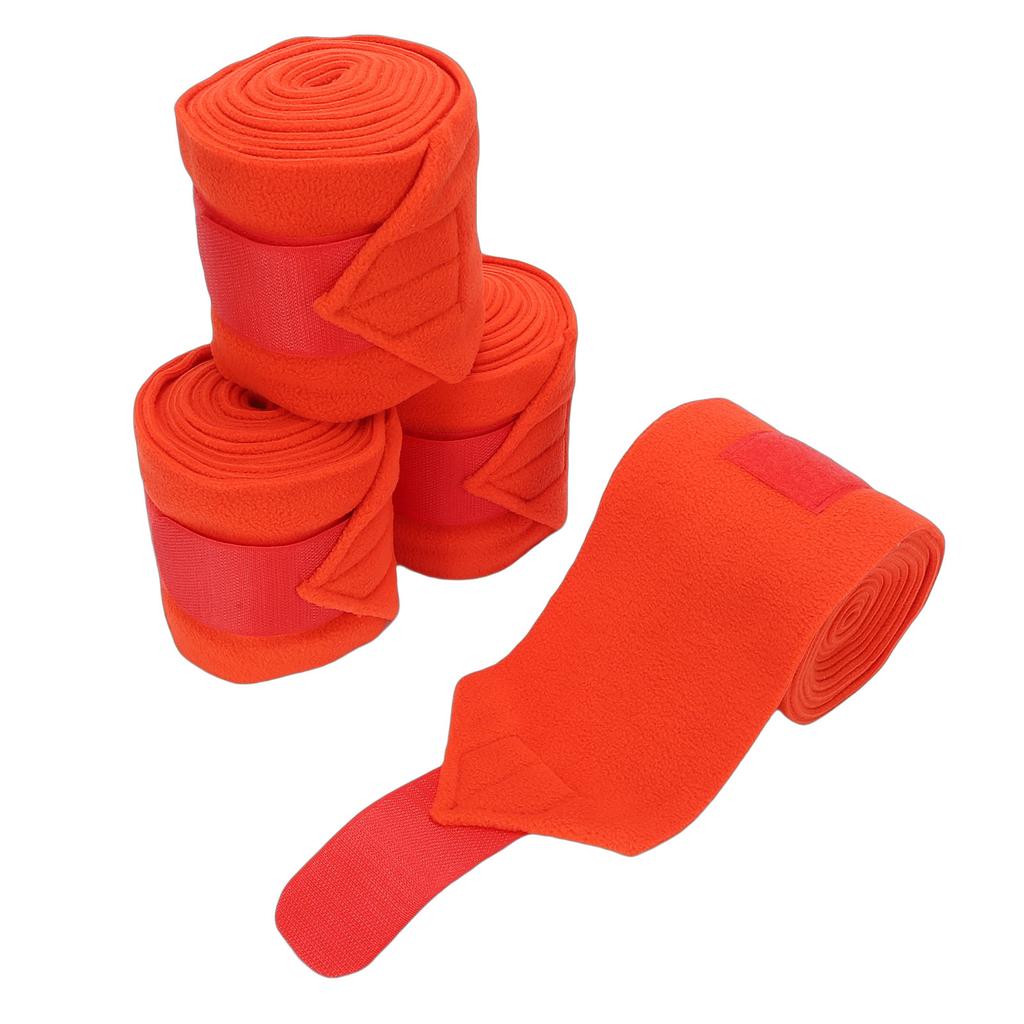 4pcs Horse Leg Wraps Comfortable Soft Fce Wraps Equestrian Leg Bandages Stable Supplies