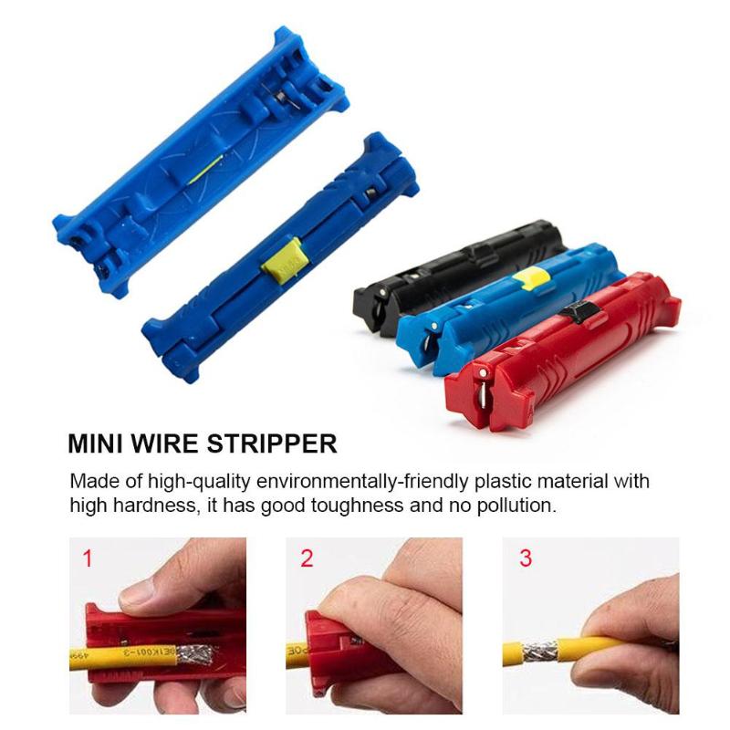 Multi-function Electric Wire Stripper Pen Cable Cutter Rotary Coaxial Stripping Machine Pliers Tool