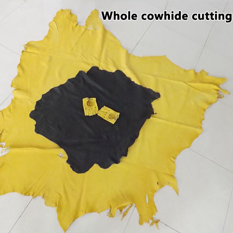 Mens Fingerless Half Finger Driving Fitness Motorcycle Cycling Goatskin  Men Pu Leather Gloves Mittens