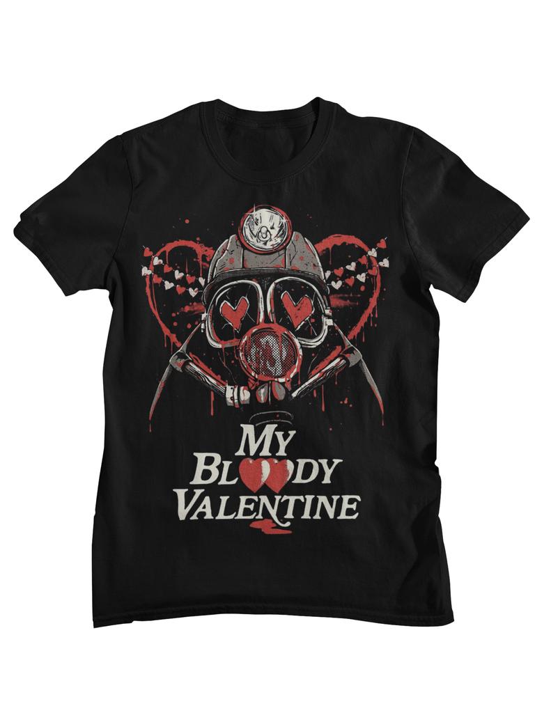 My Bloody Valentine Retro Horror Movie Poster Graphic TShirt Unisex Women Casual Cotton Streetwear Tops