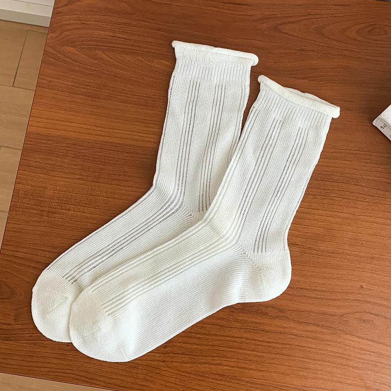 

Лолита Кружевные Кружевные Носки с Бантиками Посередине, Милые Весенние и Осенние Девичьи Белые Хлопковые Носки 1 pair