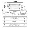Slip On For Honda CBR125 CBR125R CB125R CBR 125 Motorcycle Exhaust System Front Link Pipe Muffler Escape Removable DB Killer