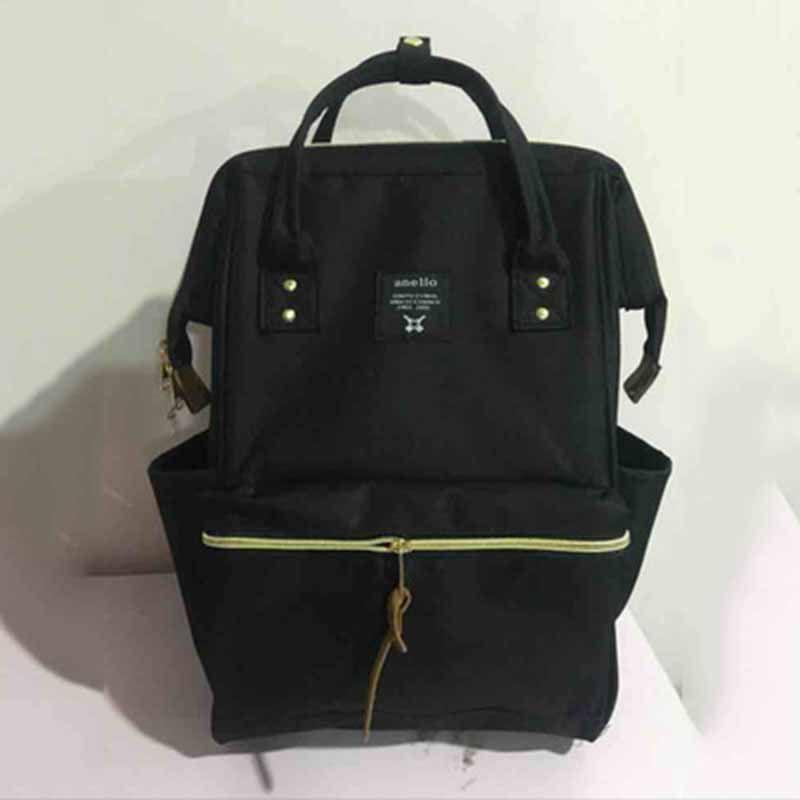 Japan Anello Canvas Backpack Rucksack School Bag With Waterproof Durable Fabric And Multiple Interior Pockets