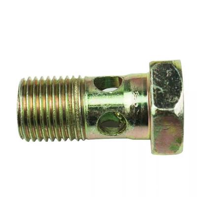 M16 External Hex Head Diesel Engine Oil Return Pipe Joint Screw with Four-Hole Design.