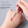 Dustproof Portable Silicone Makeup Brush Set - Includes Lip Brush, Eyeliner Brush, and Lipstick Brush for Travel.