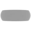VidaXL Lavabo Rond de Luxe Vasque à Poser de Toilette Lave-mains de Salle de Bain Cuisine Vestiaire Maison Intérieur Gris 147004