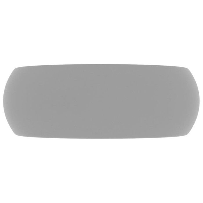 VidaXL Lavabo Rond de Luxe Vasque à Poser de Toilette Lave-mains de Salle de Bain Cuisine Vestiaire Maison Intérieur Gris 147004