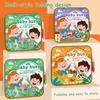 Livro de Colorir com Água para Crianças com Canetas Reutilizável Sem Sujeira Livro de Desenho com Água Animal Veículo Vegetal Fruta Número Livro de Pintura de Aprendizagem Pré-escolar