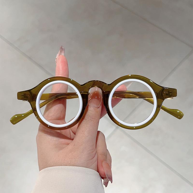 Vintage Luxury Brand Designer Round Optical Glasses Small Frame Women For Men Steampunk Computer Popular Myopia Glasses Frame