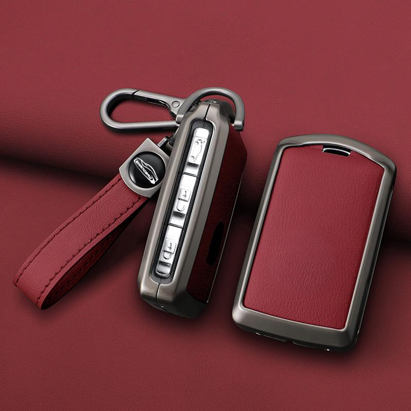 Metal Car Smart Remote Key Case Full Cover Protection Holder Shell for Volvo Polestar 2 Polestar 3 2023 2024 Keyless Keychain