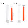 DIY Craft Clay Tools Plastic Match Large Cylinder Rib Stripe Candle Mold Long Pole Soap Making