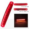 Side Marker Lights,1pcs Red -24V 9LED Cab Marker Light,Indicator Light Front Rear Side Light