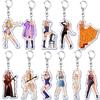 Popular American Singer Acrylic Keychain for Accessories Bag Pendant Key Chain Ring Keychains Jewelry Creative Fans Gifts