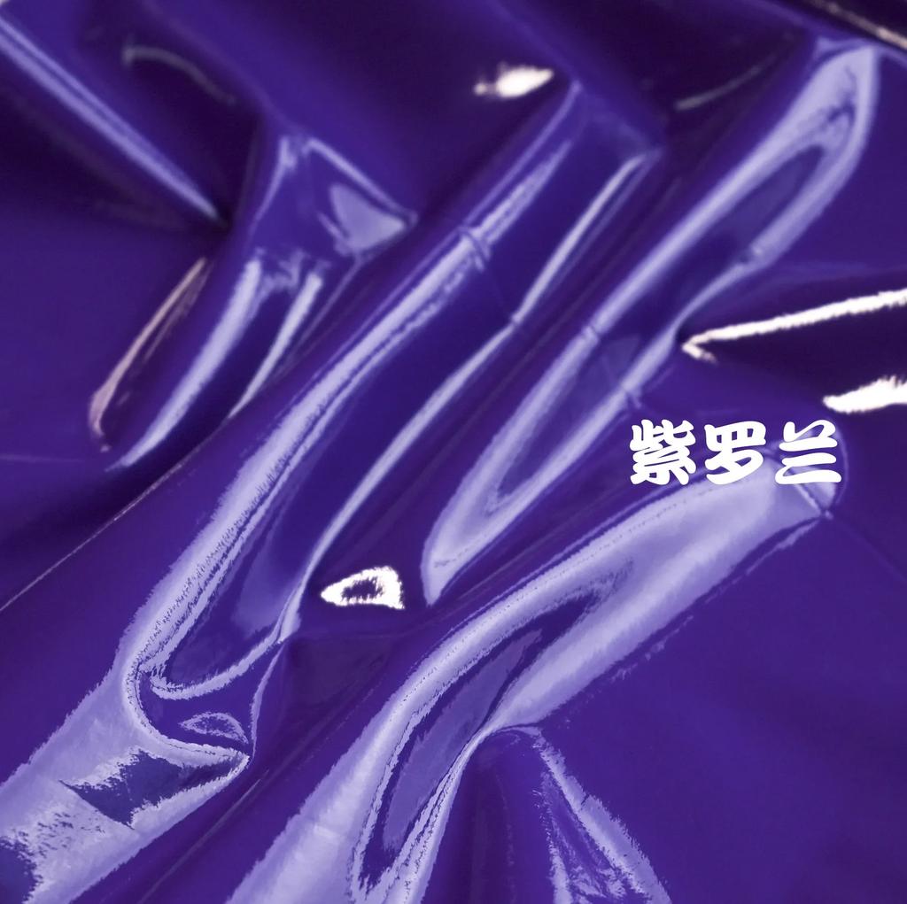 100x145cm Stretch Shiny Glossy Leather Fabric 100*145cm Solid Elastic Mirror Fabric For Clothes Dress Stage Costume DIY Sewing