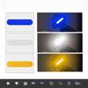 Helmet Reflective Stickers 10Pcs High Visibility Self Adhesive for Motorcycle Cycling Daily Riding Use