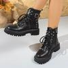 Sweet and cool heightening British style short boots children's 2025 autumn and winter new versatile locomotive boots thick-soled Martin boots women